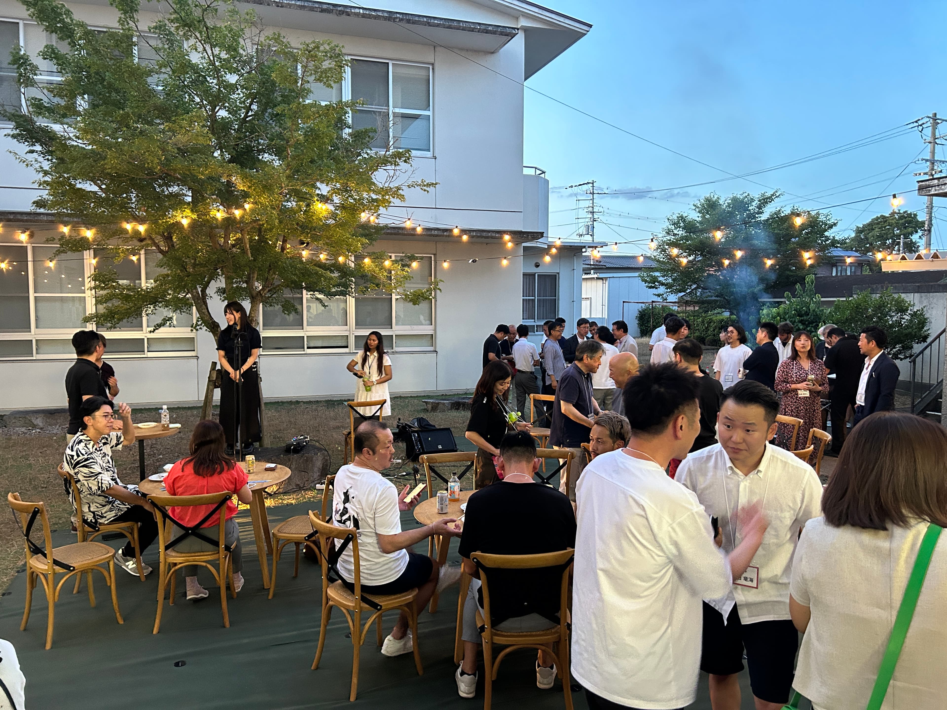 Outdoor event speech